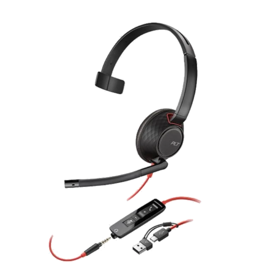 Poly Blackwire 5210 USB-A y C + JACK 3.5mm