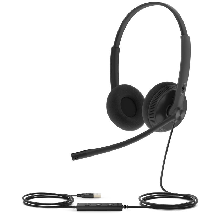 Auriculares con cable USB dual Yealink UH34 Lite UC