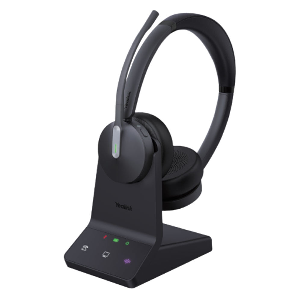 Auriculares DECT UC duales Yealink WH64 (incluye soporte)