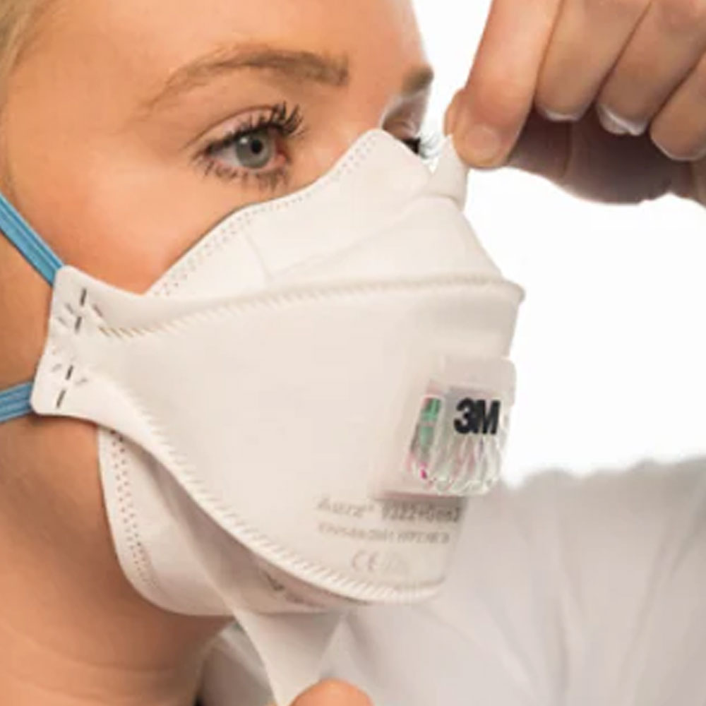 Respirador FFP2 con válvula para partículas 3M™ Aura™ 9322+Gen3