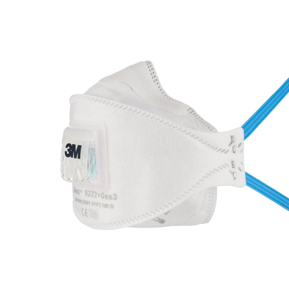 Respirador FFP2 con válvula para partículas 3M™ Aura™ 9322+Gen3