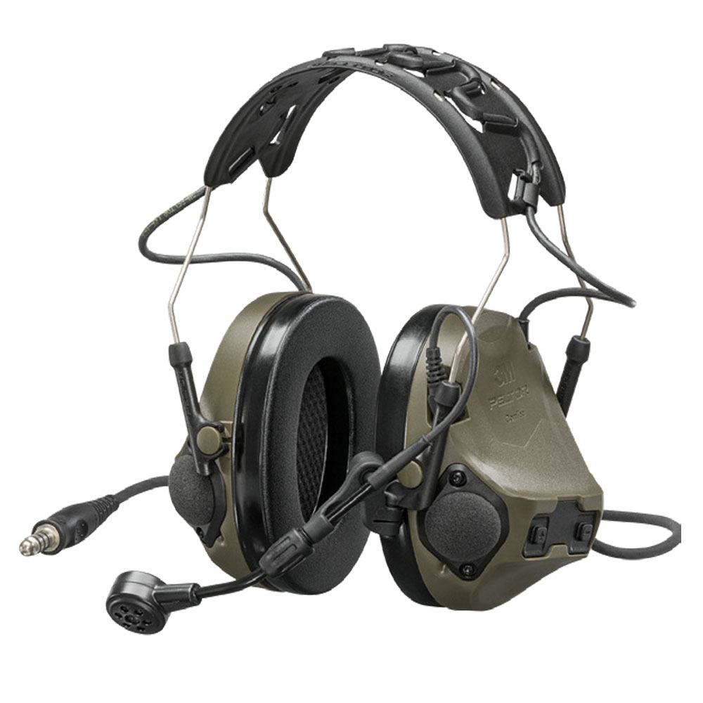 Auriculares 3M™ PELTOR™ ComTac VIII, Single-COMM (PELTOR) - Verde oliva MT14H418A-38-GN