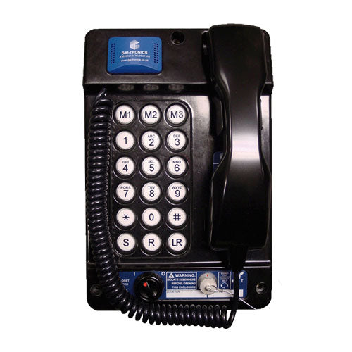 Gai-Tronics Auteldac 6  (18 botones + enchufe para auriculares) VoIP, cable rizado de 1,5 m