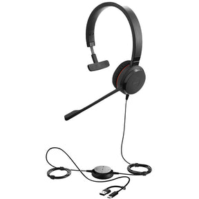 Jabra Evolve 20 SE USB-C/A Mono UC Headset | 4993-829-469