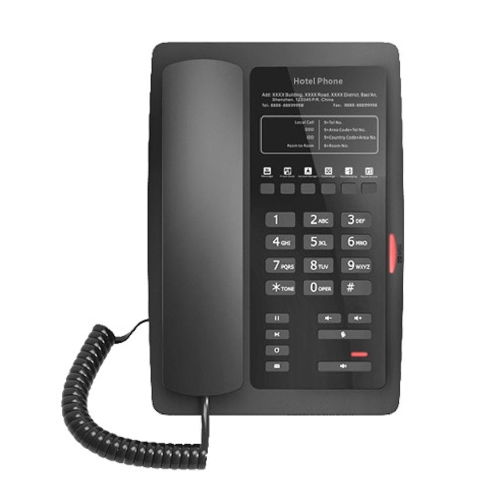 Teléfono IP Wi-Fi para hotel Fanvil H3W Negro