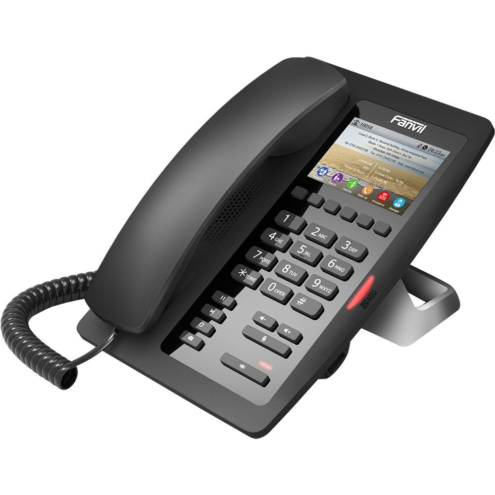 Fanvil H5W Negro Teléfono IP Wi-Fi para hotel