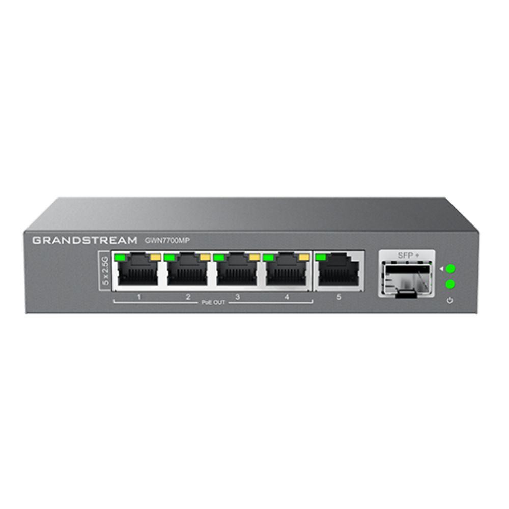 Grandsream GWN7700MP Switch 5 puertos y 1 puerto SFP+ POE