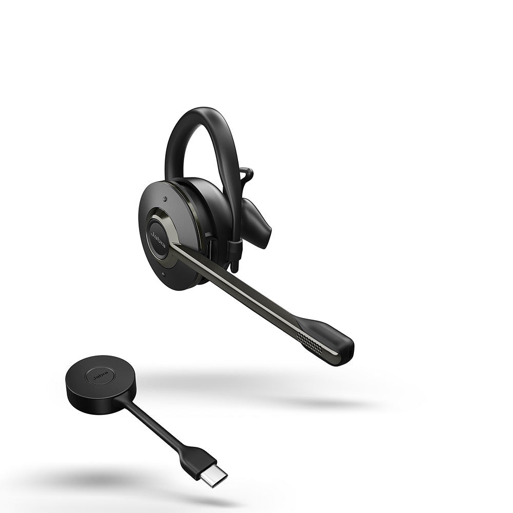 Auriculares inalámbricos DECT convertibles Jabra Engage 55 SE UC USB-C, incluye soporte