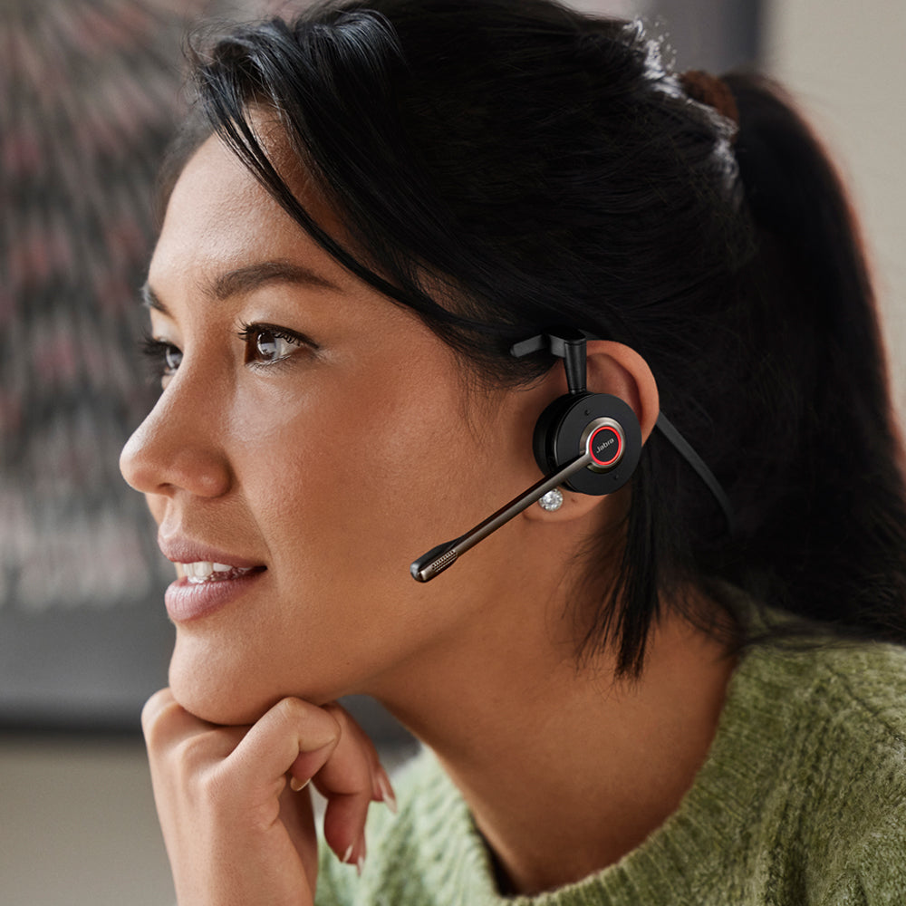 Auriculares inalÃ¡mbricos DECT convertibles Jabra Engage 55 SE UC USB-C, incluye soporte