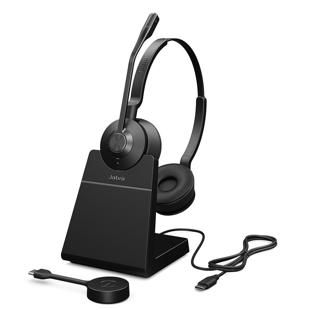 Auriculares inalÃ¡mbricos estÃ©reo Jabra Engage 55 SE UC USB-C, incluye soporte