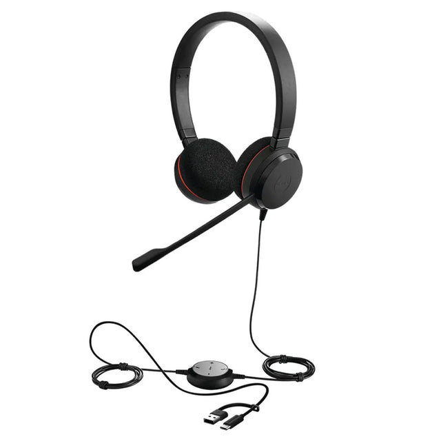 Jabra Evolve 20 USB-C/A Stereo UC Headset | 4999-829-269