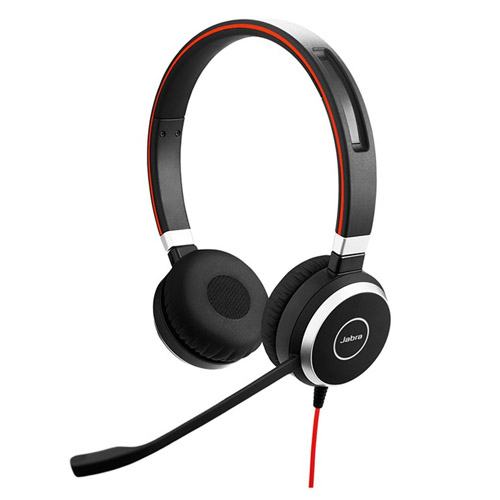 Auriculares estéreo Jabra Evolve 40 de 3,5 mm/USB-A para comunicaciones unificadas (reacondicionados)