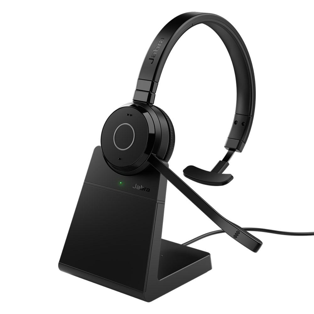 Auriculares mono USB Jabra Evolve 65 TE UC (incluye soporte)