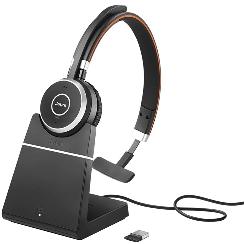 Jabra Evolve 65 SE USB Auricular Mono UC - Incluye Base de Carga