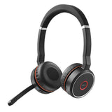 Auriculares estéreo Jabra Evolve 75 MS NC (incluye base de carga) - Reacondicionados