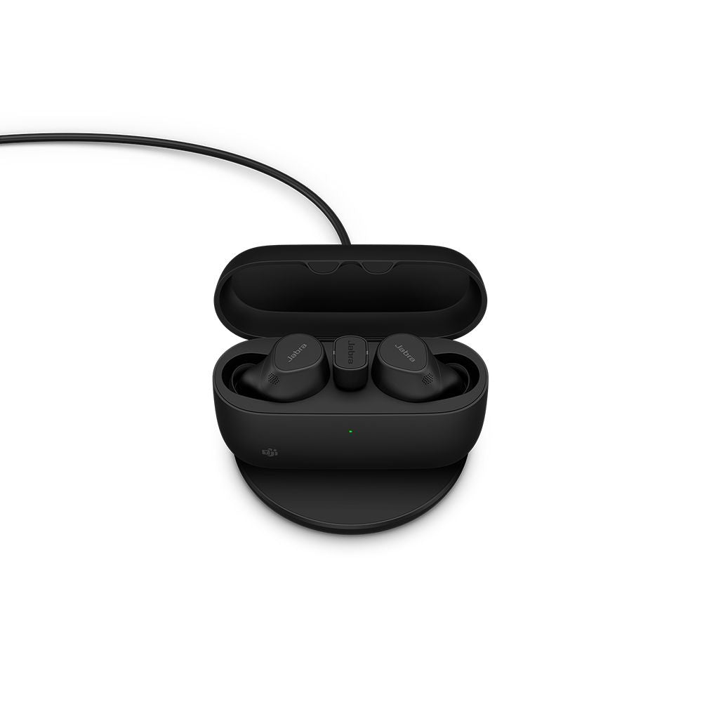 Jabra Evolve2 Buds USB-C MS Auriculares Intrauditivos - Incluye Base de Carga Inalámbrica