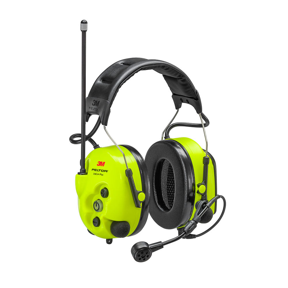 3M™ PELTOR™ LiteCom Plus Protector auditivo 446 MHz Diadema - Alta visibilidad
