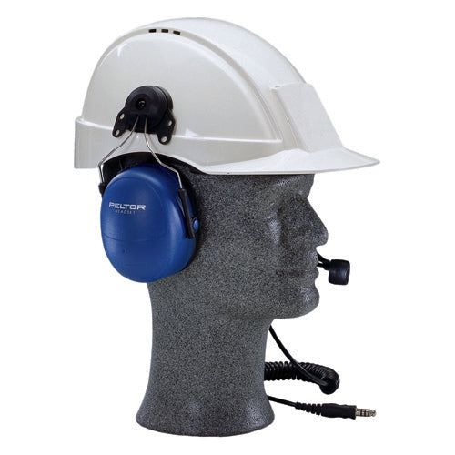3M™ PELTOR™ Twin Cup Atex IS integrados en el casco