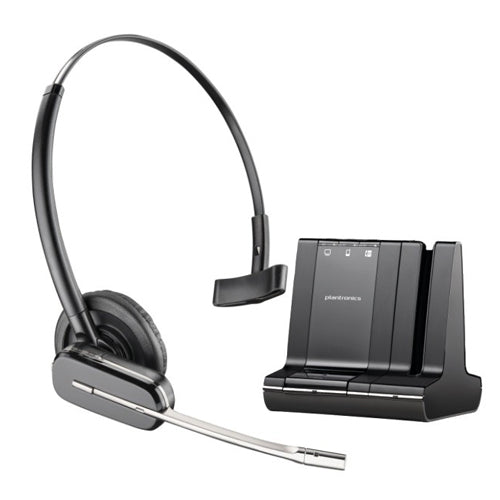 Plantronics Savi Office W740-M 84001-12 reacondicionado con base de carga y auricular inalámbrico DECT.