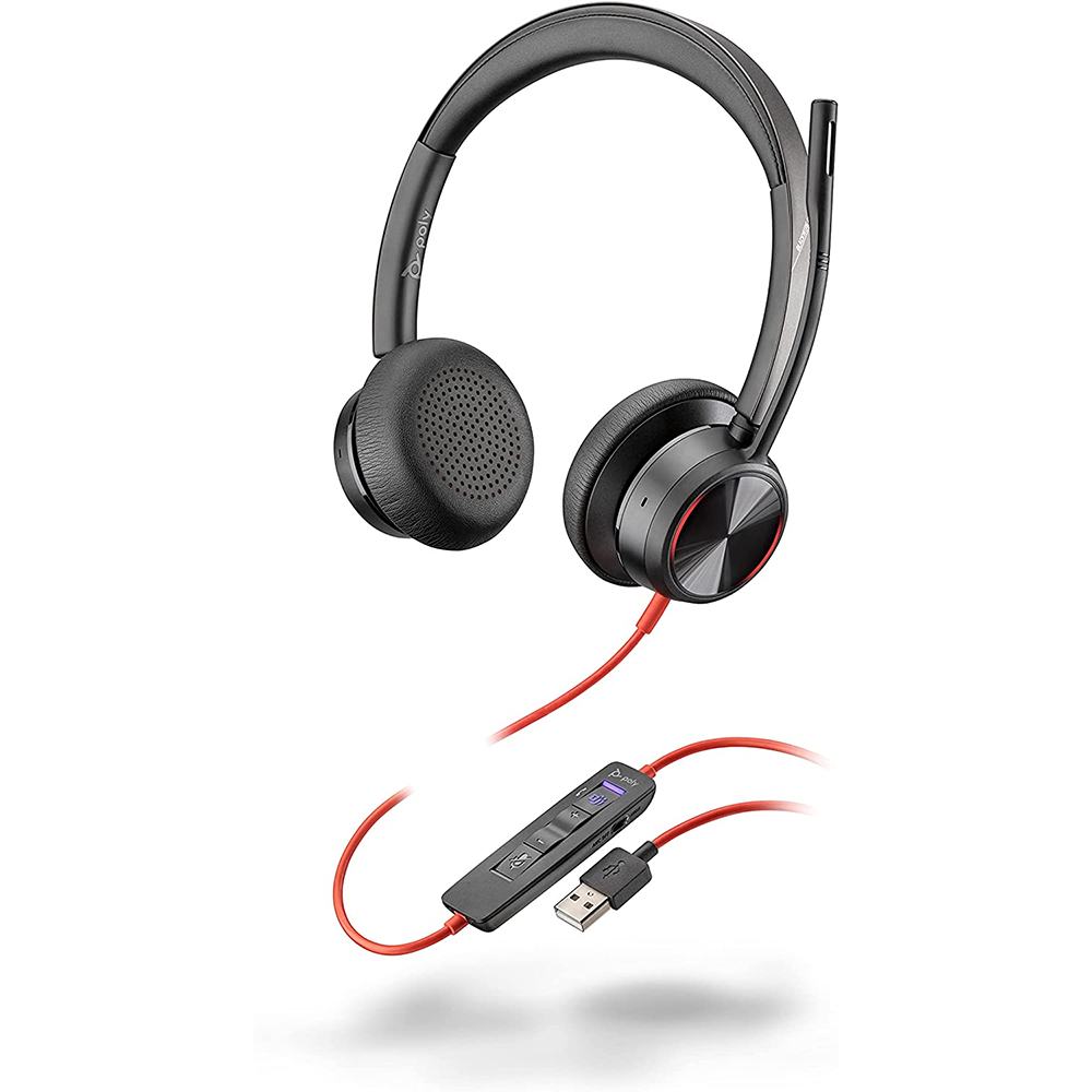 Auriculares Poly Blackwire 8225 USB-A UC - Reacondicionados