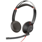 Poly Blackwire 5220 USB-C +3.5mm Plug +USB-C y A Adapter (Bulk)