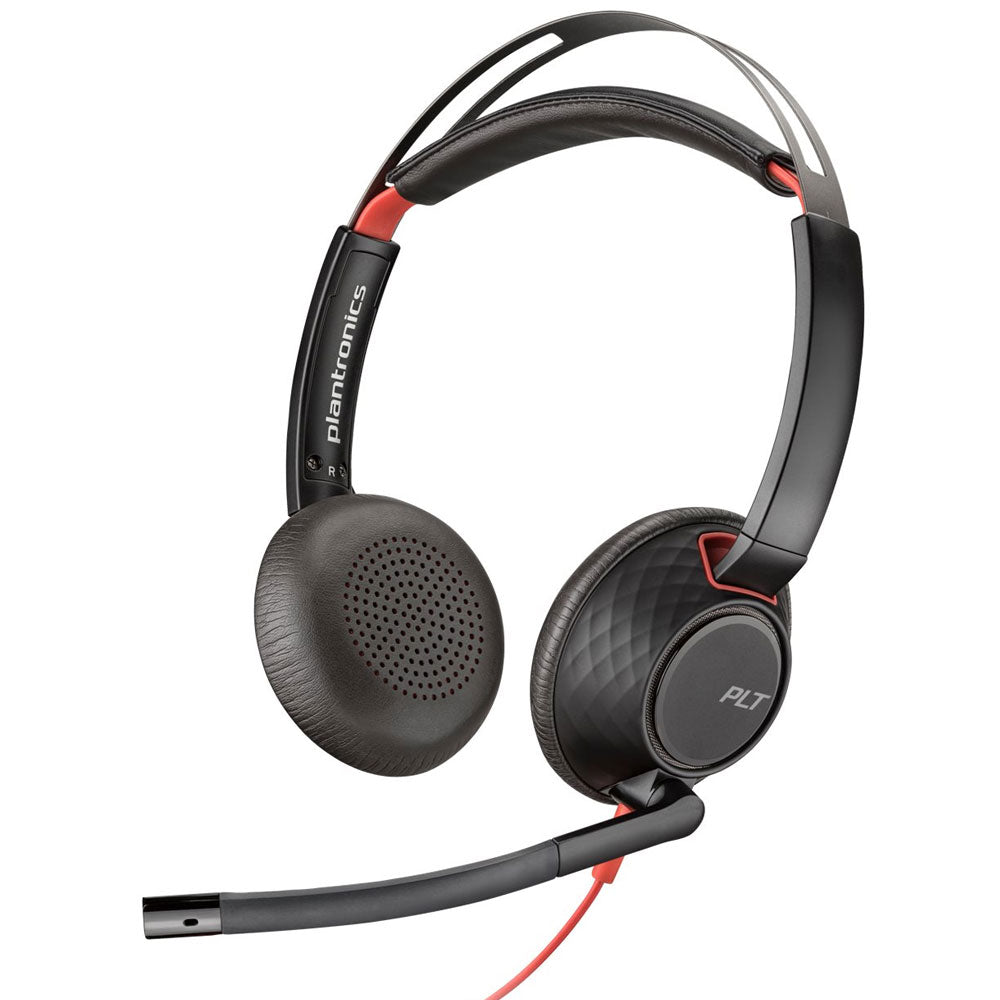 Poly Blackwire 5220 USB-C +3.5mm Plug +USB-C y A Adapter (Bulk)