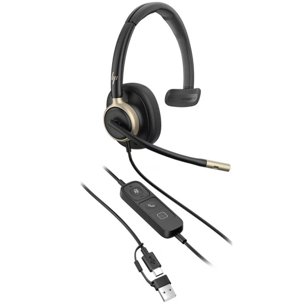 HP Poly Mission 815 Mono USB-C/A ANC Headset