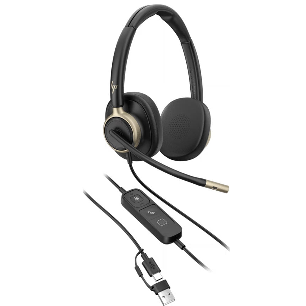 HP Poly Mission 825 Duo USB-C/A ANC Headset