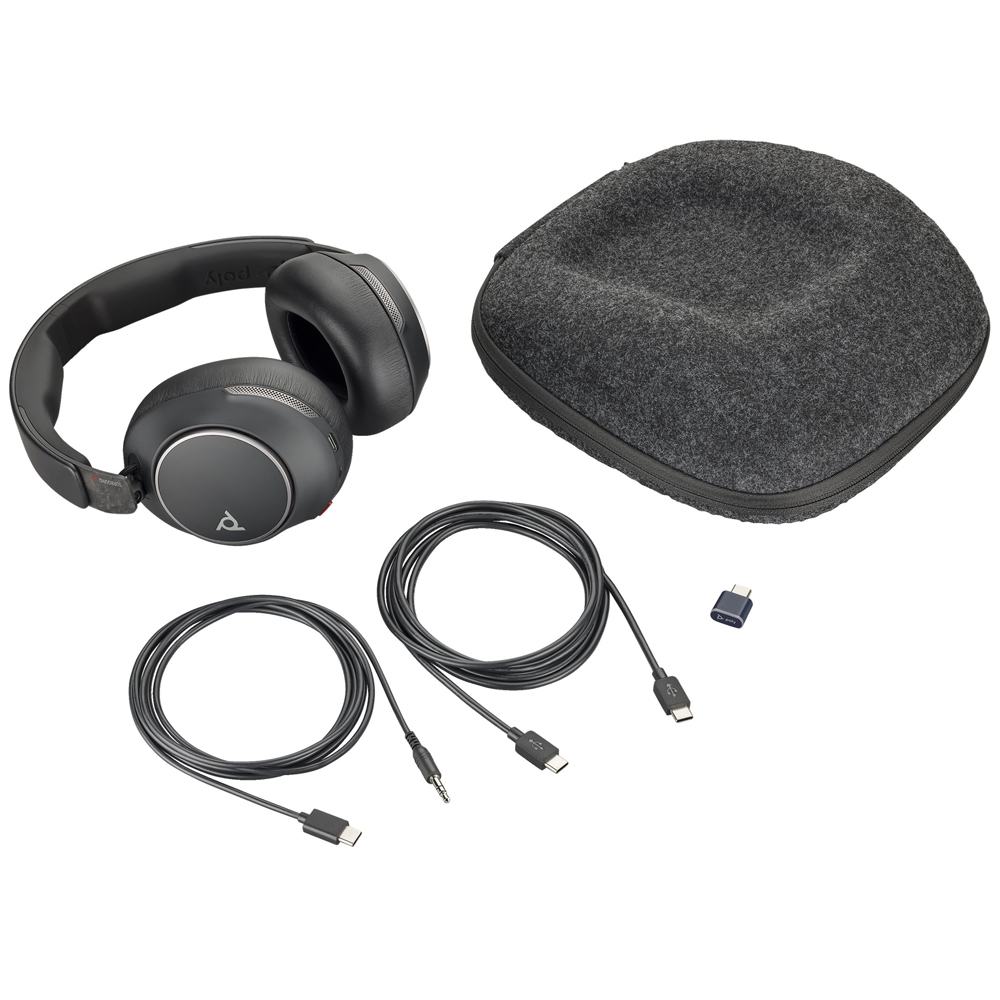 Auriculares Bluetooth certificados por Poly Voyager Surround 85 Teams