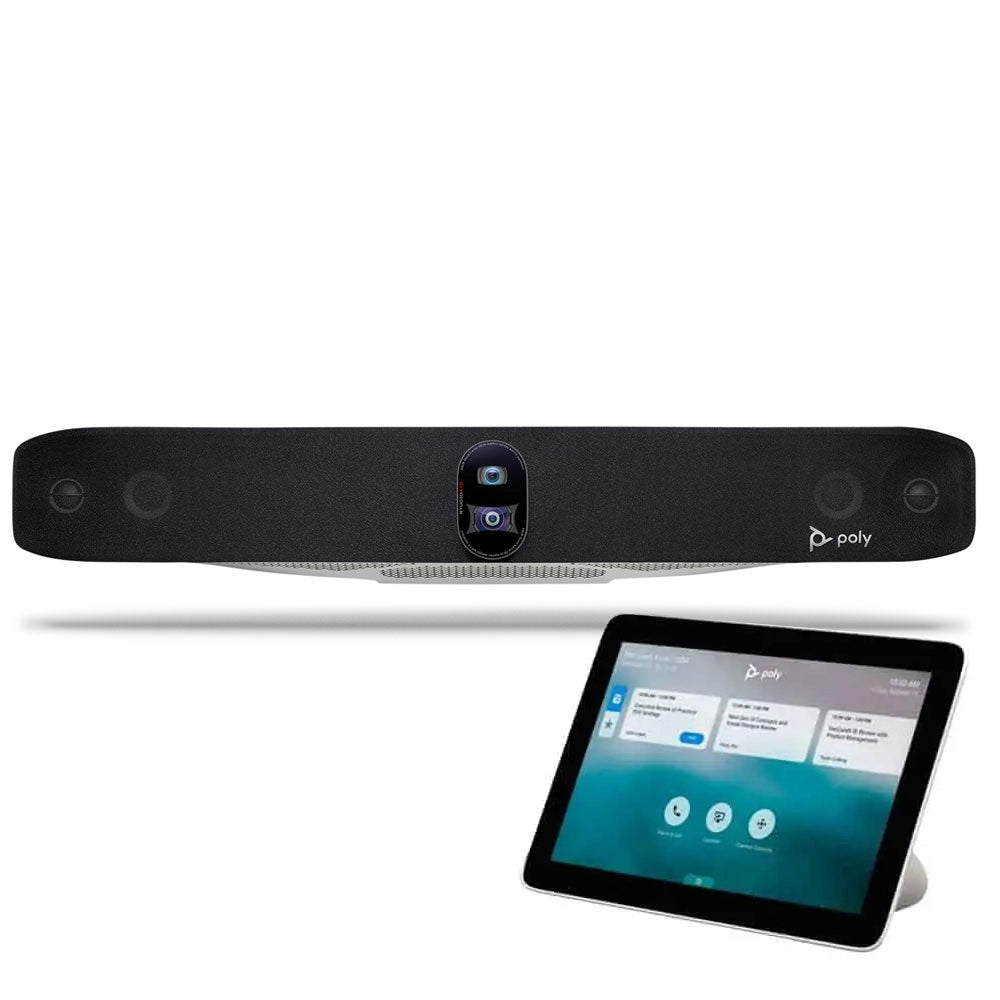 Poly Studio X70 Barra de video para salas grandes, con interfaz de pantalla táctil TC8