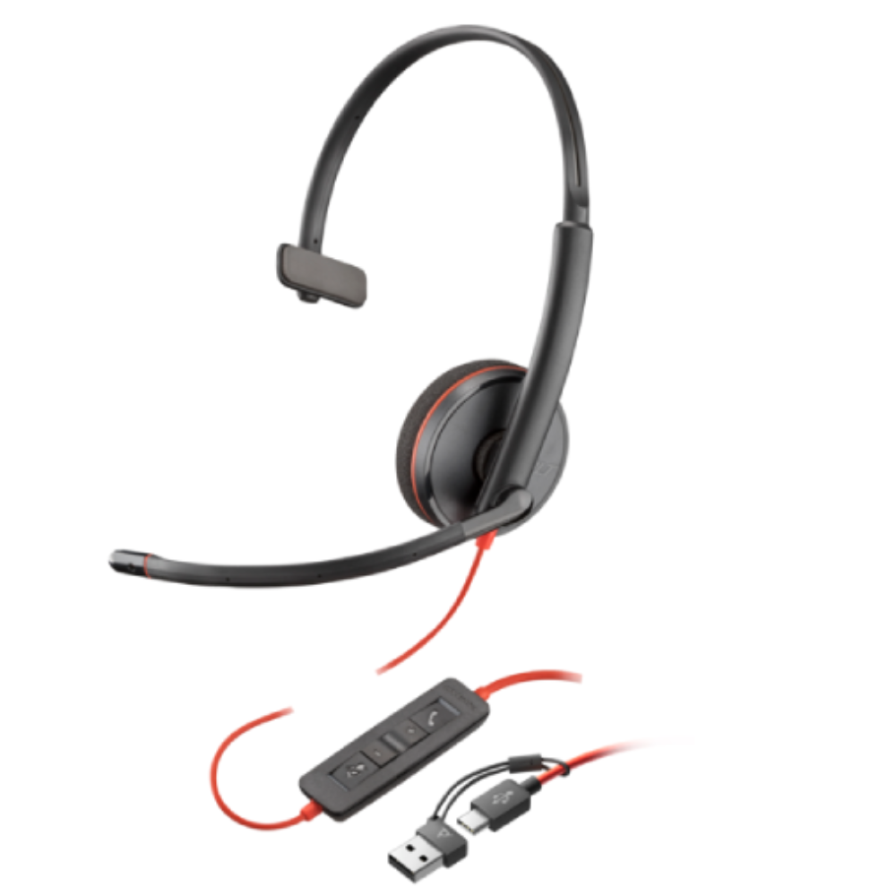 Poly Blackwire 3210 USB-A y C