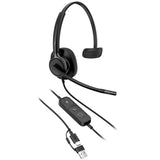 HP Poly Mission 415 Classic Mono USB-C/A Headset - Polipiel