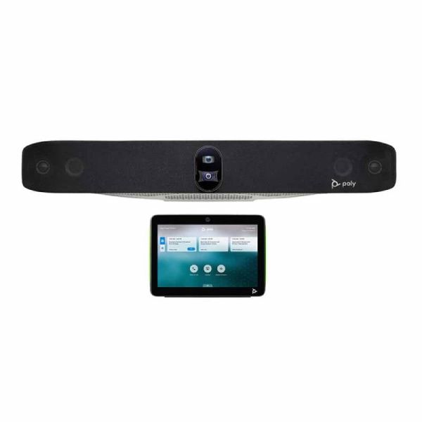 Barra de videoconferencia todo en uno Poly Studio X72 con controlador táctil TC10