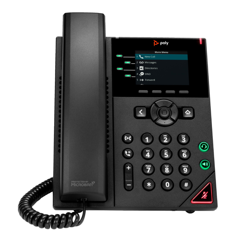 Poly VVX 250 Teléfono IP de 4 líneas