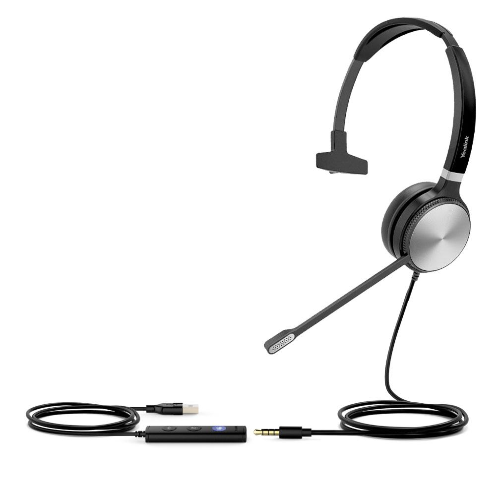 Auriculares mono USB-A Yealink UH36 para equipos
